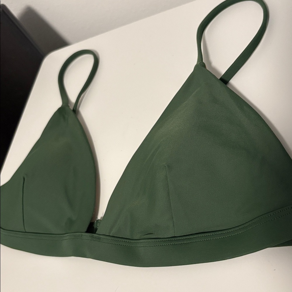 NWT [Summersalt] Triangle Bikini Swimsuit Top Olive Green Women’s Multiple Sizes - Picture 5 of 12